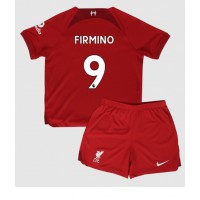 Liverpool Roberto Firmino #9 Hjemmebanesæt Børn 2022-23 Kortærmet (+ Korte bukser)
